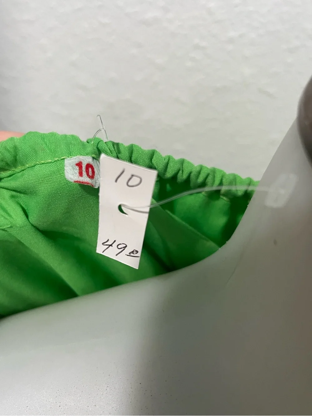 Artisan Made in Mexico Floral Embroidered Green Dress Size Youth 10